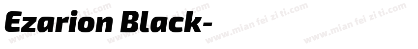 Ezarion Black字体转换